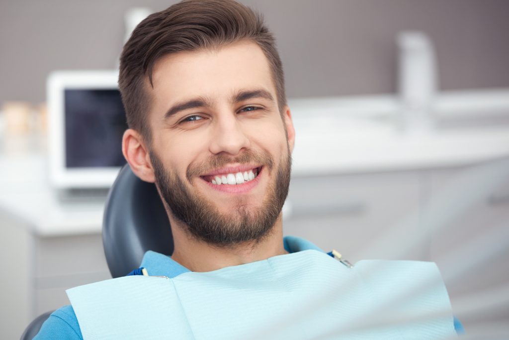 white tooth colored filling